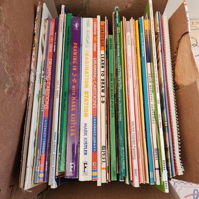 Large Lot of Art Drawing Books Cartoons How to Make Pop up and more