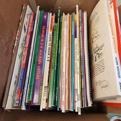 Large Lot of Art Drawing Books Cartoons How to Make Pop up and more