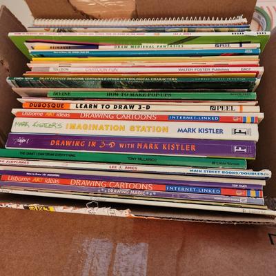 Large Lot of Art Drawing Books Cartoons How to Make Pop up and more