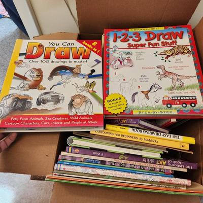 Large Lot of Art Drawing Books Cartoons How to Make Pop up and more