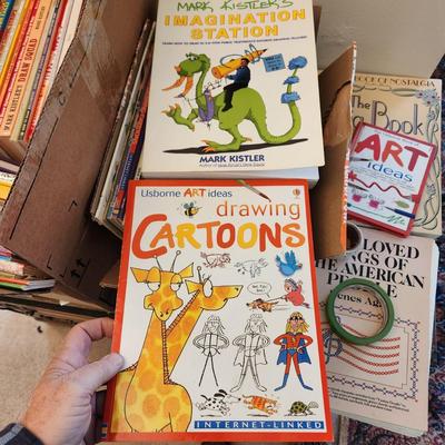 Large Lot of Art Drawing Books Cartoons How to Make Pop up and more