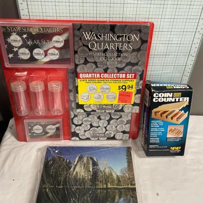 Coin collector items and puzzle