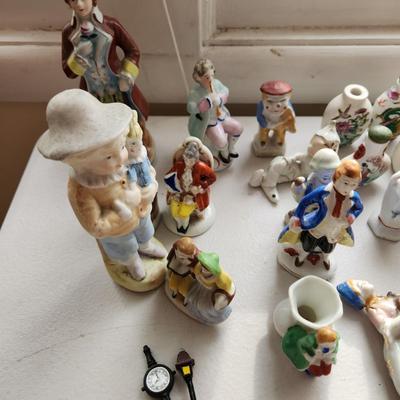 Collectibles lot of Small Figurines Occupied Japan, German Barometer