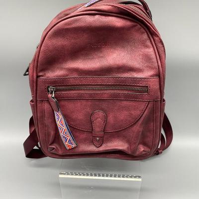 Fadeon Mini Backpack wine red