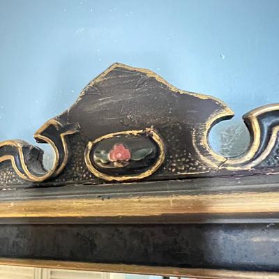 Vintage Hanging Framed Mirror 14"x27"