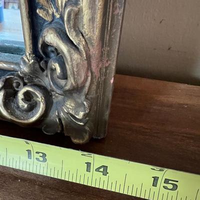 Vintage Hanging Framed Mirror 14"x27"