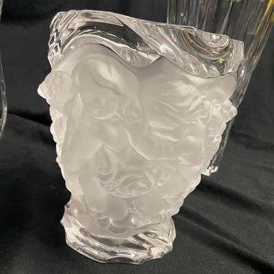 Crystal Vases and Pair of Stemmed Candleholders (1020BL-BM)