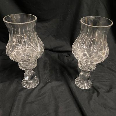 Crystal Vases and Pair of Stemmed Candleholders (1020BL-BM)