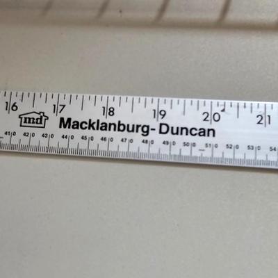 Office items and a folding table