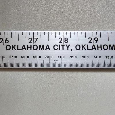 Office items and a folding table