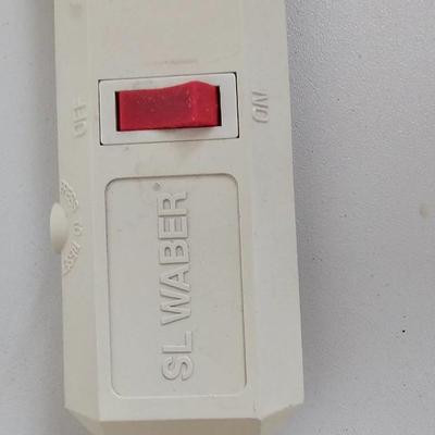 Office items and a folding table