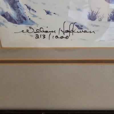 Wild country by William Hoffman with COA Limited edition print # 213/1000