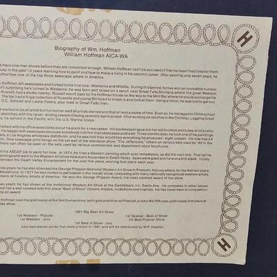 Wild country by William Hoffman with COA Limited edition print # 213/1000