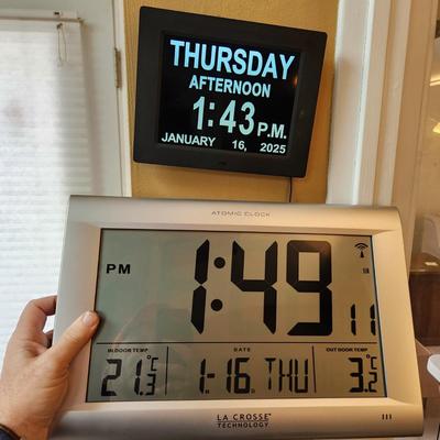 2 Large Wall Clocks