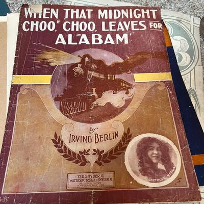 Antique Vintage Music Lot - Books, Sheet Music