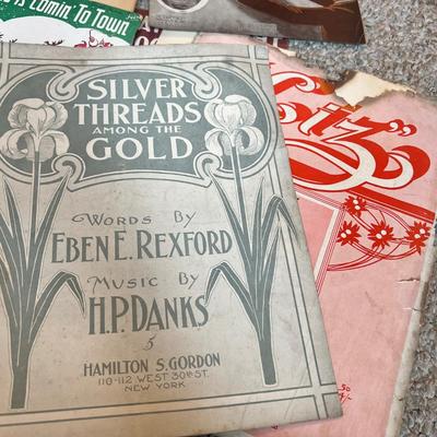 Antique Vintage Music Lot - Books, Sheet Music