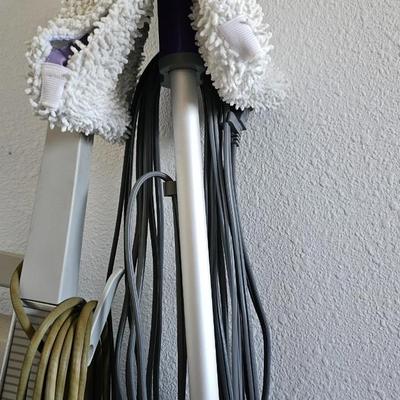 Kirby vacuum and Shark slim steam mop