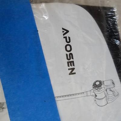 Aposen upright vacuum cleaner and Shark SV75Z cordless vacuum with charging cord