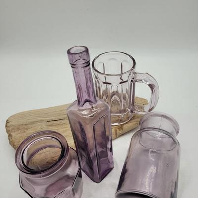 Sun purpled Jars and Mug
