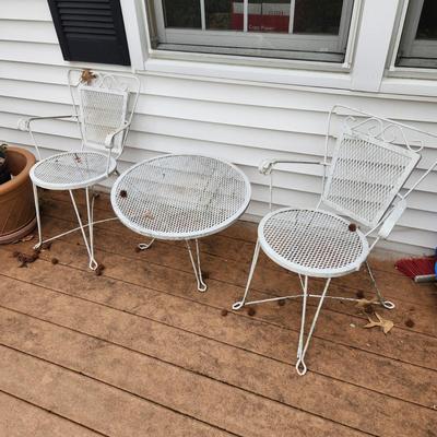 3 Piece Wire Mesh Patio Set