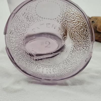 North American Glass King Jelly Jar