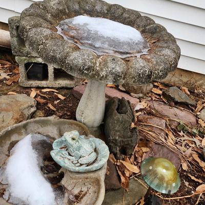 Concrete Bird Bath