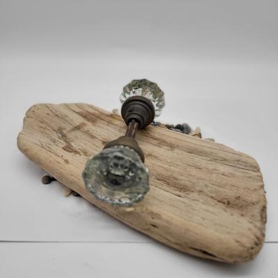 Glass Vintage Double Door Knob