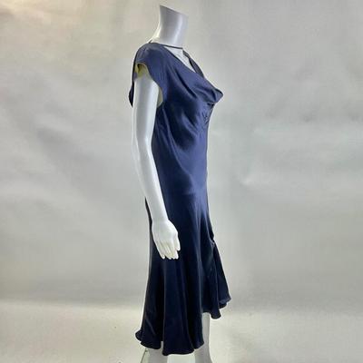 450 New CAROL PERETZ New York Navy Avocado Two-Piece Dress