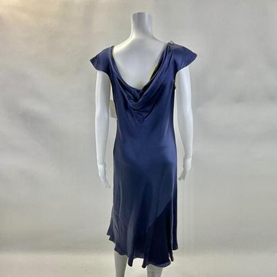 450 New CAROL PERETZ New York Navy Avocado Two-Piece Dress