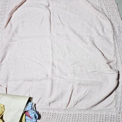 Large assortment of Vintage baby cloths - Baby blanket