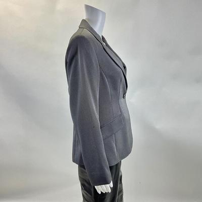 451 GARFIELD MARKS Grey Button-up Suit Blazer
