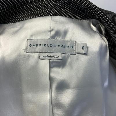 451 GARFIELD MARKS Grey Button-up Suit Blazer