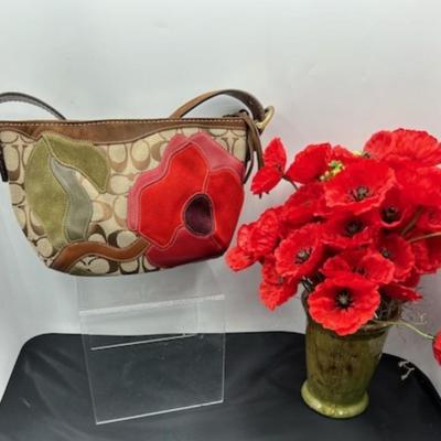 Coach Vintage Suede/Signature Poppy Bag