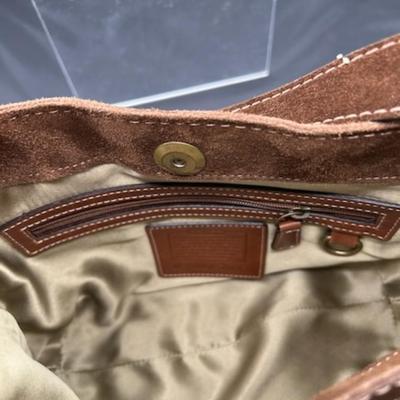 Coach Vintage Suede/Signature Poppy Bag