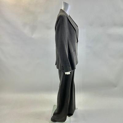 452 MAX MARA Grey Two-Piece Blazer Suit