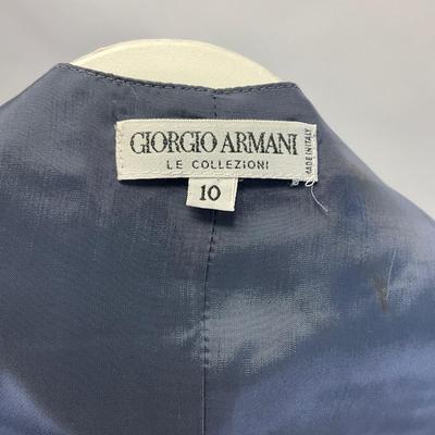 453 GIORGIO ARMANI Le Colleczioni Blue & Gray Vest with Pants