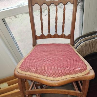Set of 3 older vintage chairs.