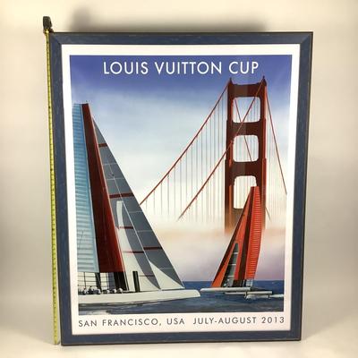 454 Large Signed LOUIS VUITTON CUP Razzia San Francisco July-August 2013 Lithograph
