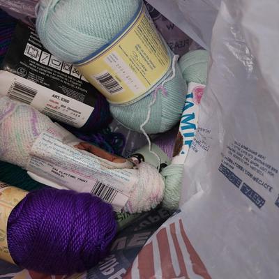 Bag of yarn.