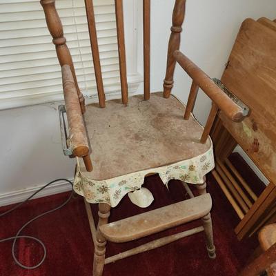 Vintage high chair.