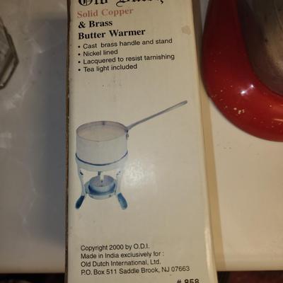 Old Dutch butter warmer