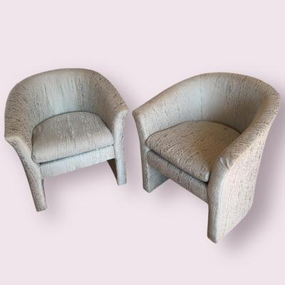 Two Mid Century Style Club Chairs (LR-DZ)
