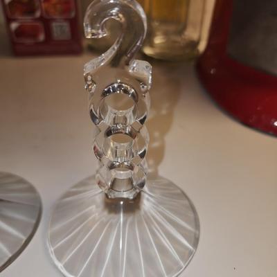 Pair of toasting glass