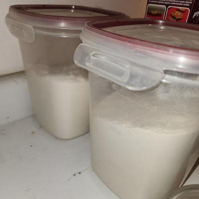 Large storage containers.