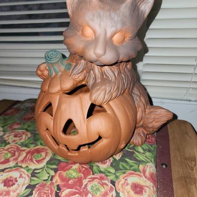 Ceramic Halloween decor.
