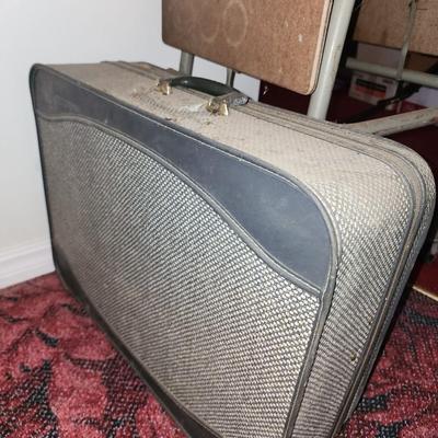 Large vintage suitcase.