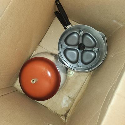 Box of pots and pans