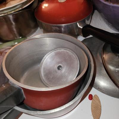 Box of pots and pans