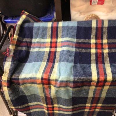 Troy Plaid Throw In Brand New Condition Two No Name Plain Throwes