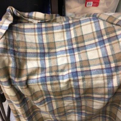 Troy Plaid Throw In Brand New Condition Two No Name Plain Throwes